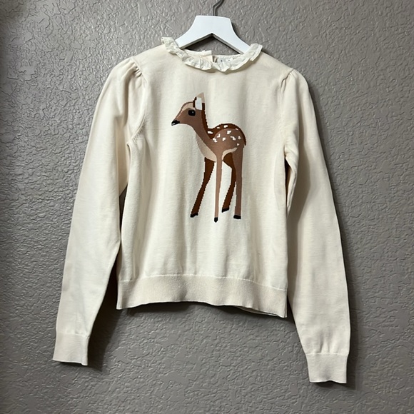 Janie and Jack Other - Janie and Jack deer sweater size 12